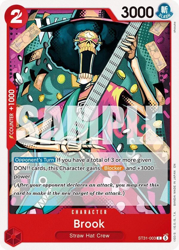 Brook, Starter Deck 31 RED Monkey.D.Luffy ST31-003