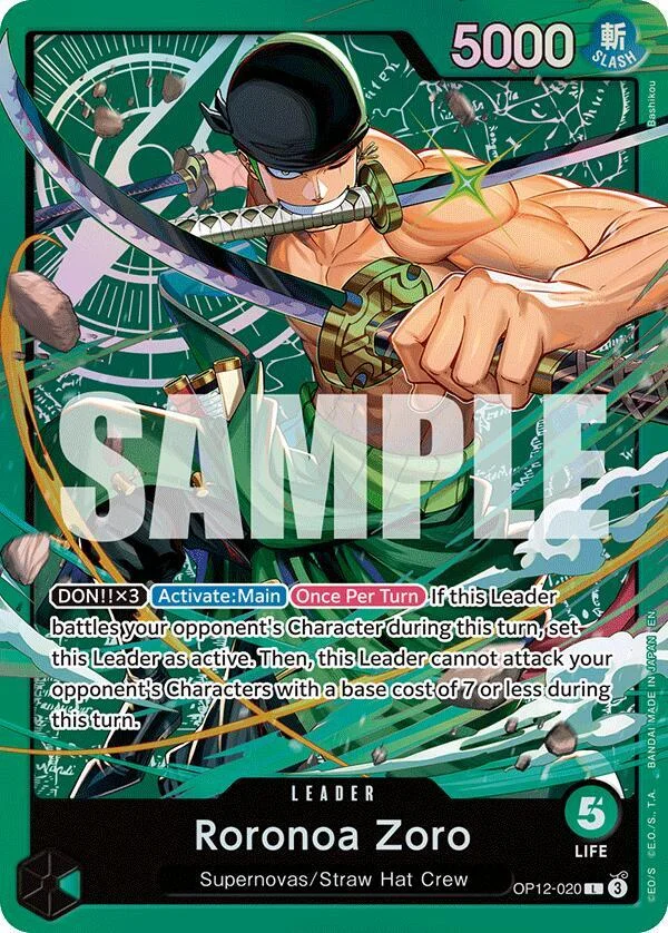 Roronoa Zoro, Starter Deck 32 GREEN Roronoa Zoro OP12-020