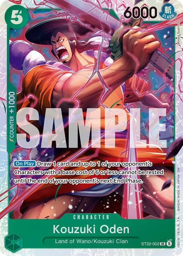 Kouzuki Oden, Starter Deck 32 GREEN Roronoa Zoro ST32-002