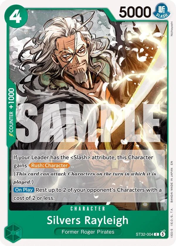 Silvers Rayleigh, Starter Deck 32 GREEN Roronoa Zoro ST32-004