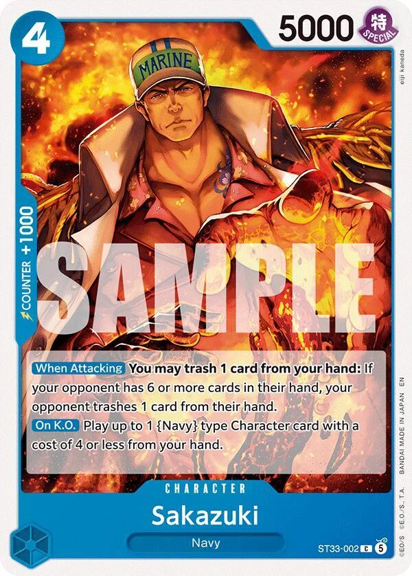 Sakazuki, Starter Deck 33 BLUE Kuzan ST33-002