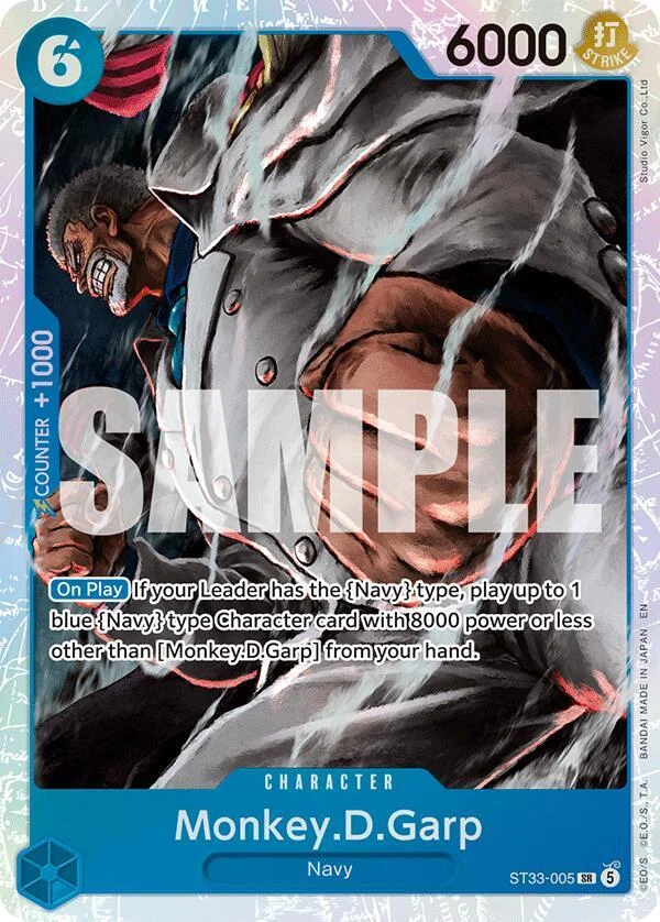 Monkey.D.Garp, Starter Deck 33 BLUE Kuzan ST33-005