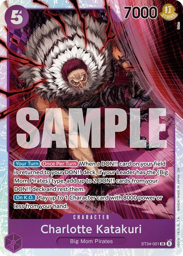 Charlotte Katakuri, Starter Deck 34 PURPLE Charlotte Katakuri ST34-001