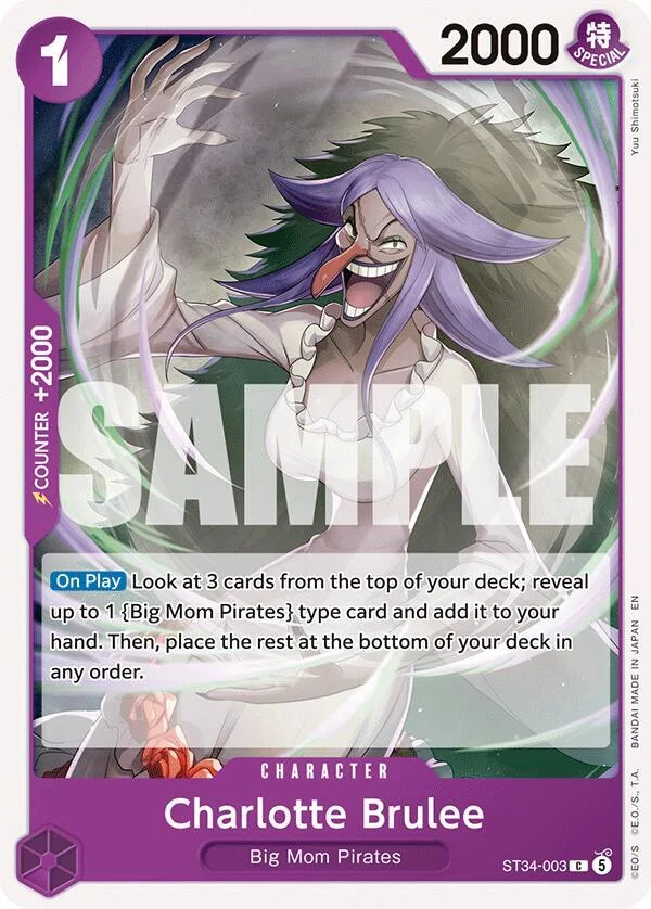Charlotte Brulee, Starter Deck 34 PURPLE Charlotte Katakuri ST34-003