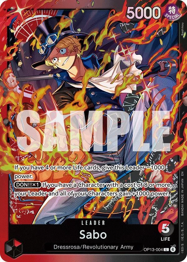 Sabo, Starter Deck 35 RED/BLACK Sabo OP13-004