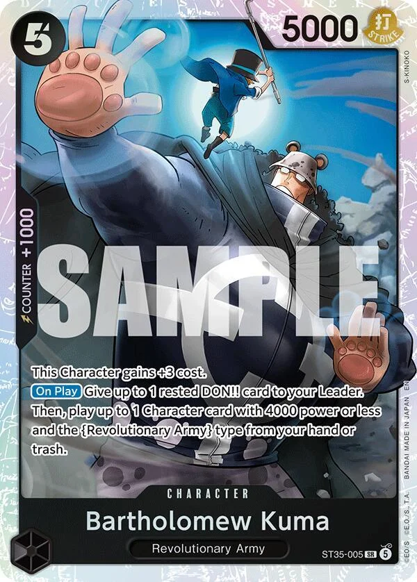 Bartholomew Kuma, Starter Deck 35 RED/BLACK Sabo ST35-005