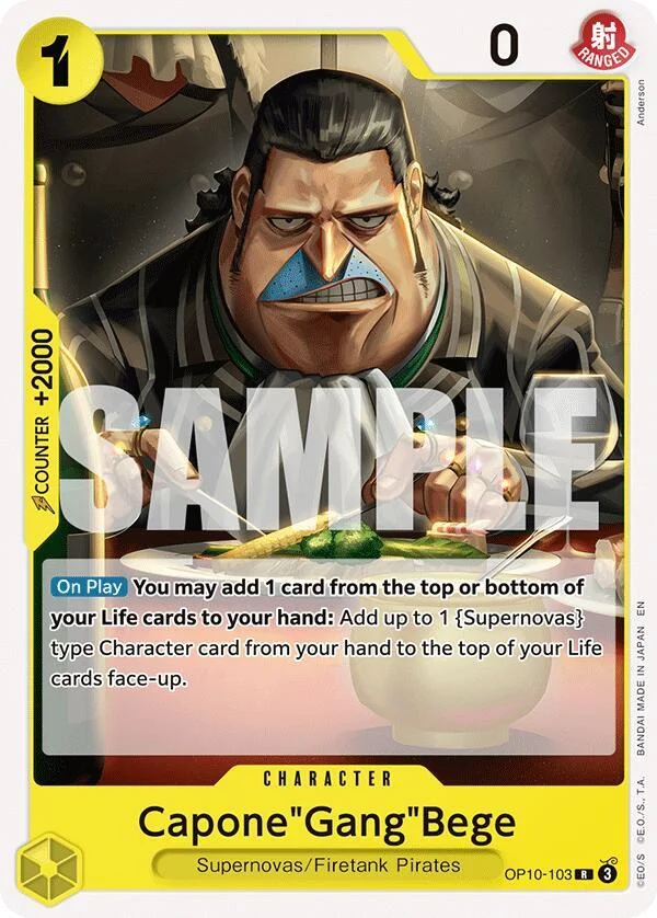 Capone"Gang"Bege, Starter Deck 36 YELLOW Eustass"Captain"Kid OP10-103