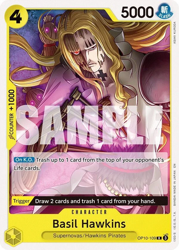 Basil Hawkins, Starter Deck 36 YELLOW Eustass"Captain"Kid OP10-109