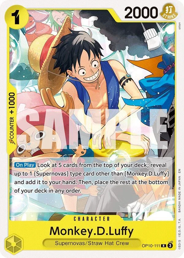Monkey.D.Luffy, Starter Deck 36 YELLOW Eustass"Captain"Kid OP10-111