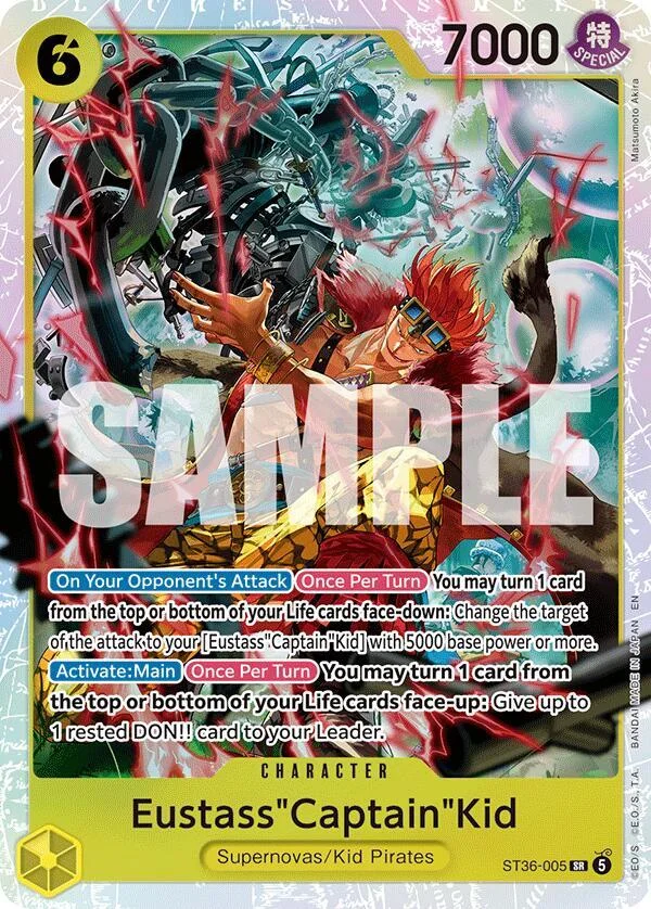 Eustass"Captain"Kid, Starter Deck 36 YELLOW Eustass"Captain"Kid ST36-005