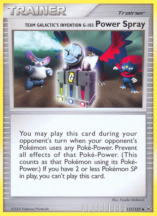 Team Galactic's Invention G-103 Power Spray, Platinum #117/127