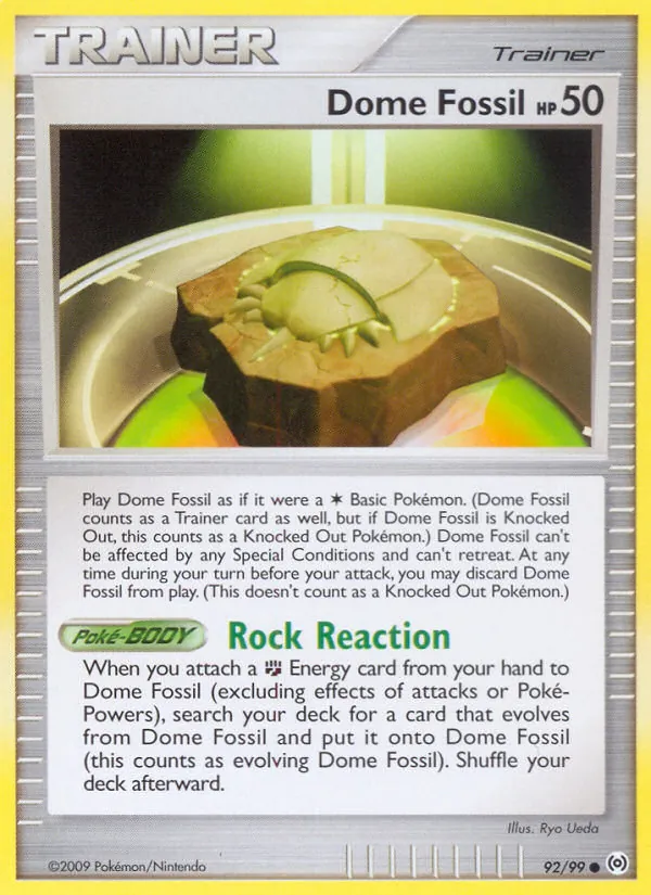 Dome Fossil, Arceus #92/99