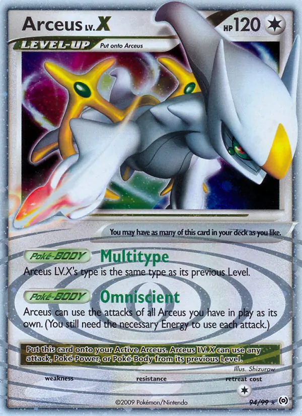 Arceus LV. X #94/99