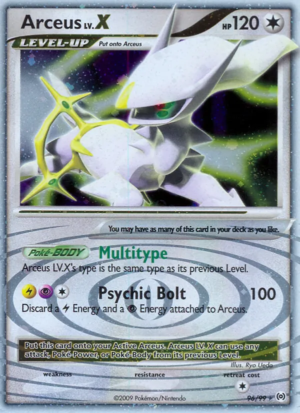 Arceus LV. X #96/99