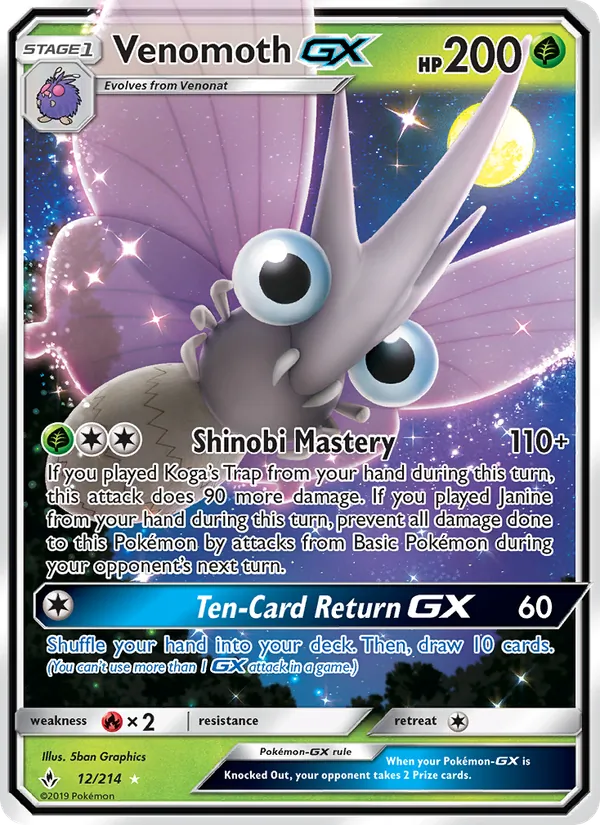 Venomoth GX #12/214