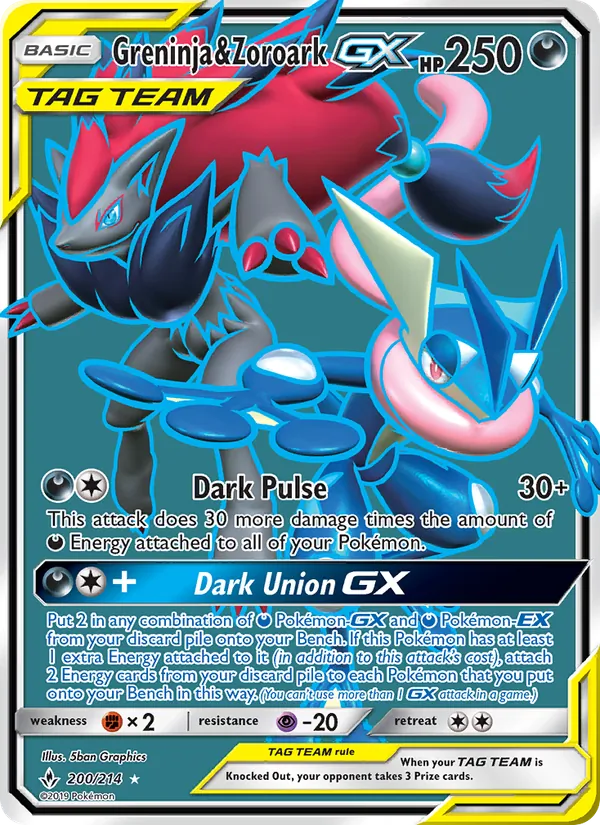 Greninja & Zoroark GX #200/214