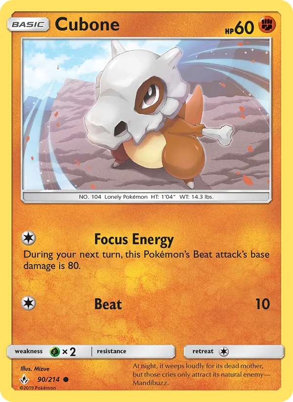 Cubone #90/214