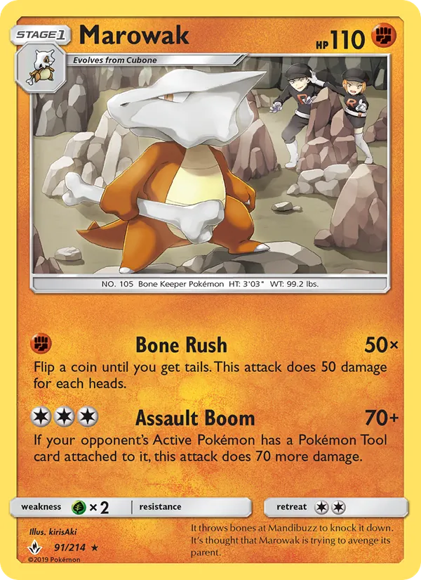 Marowak #91/214