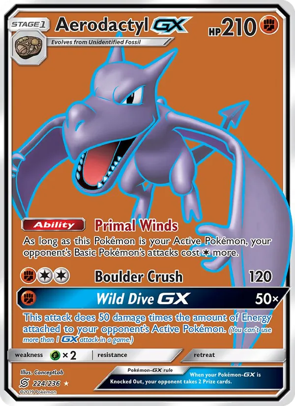 Aerodactyl GX #224/236
