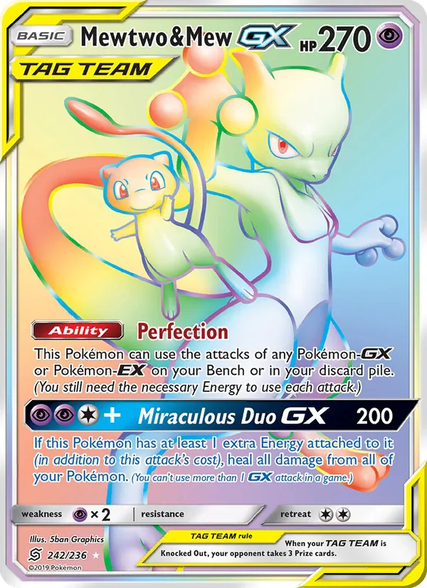 Mewtwo & Mew GX #242/236