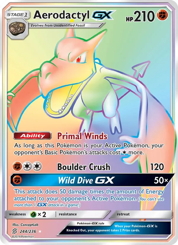 Aerodactyl GX #244/236