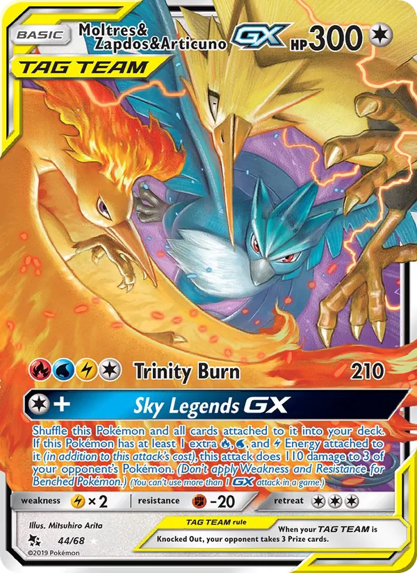 Moltres & Zapdos & Articuno GX #44/68