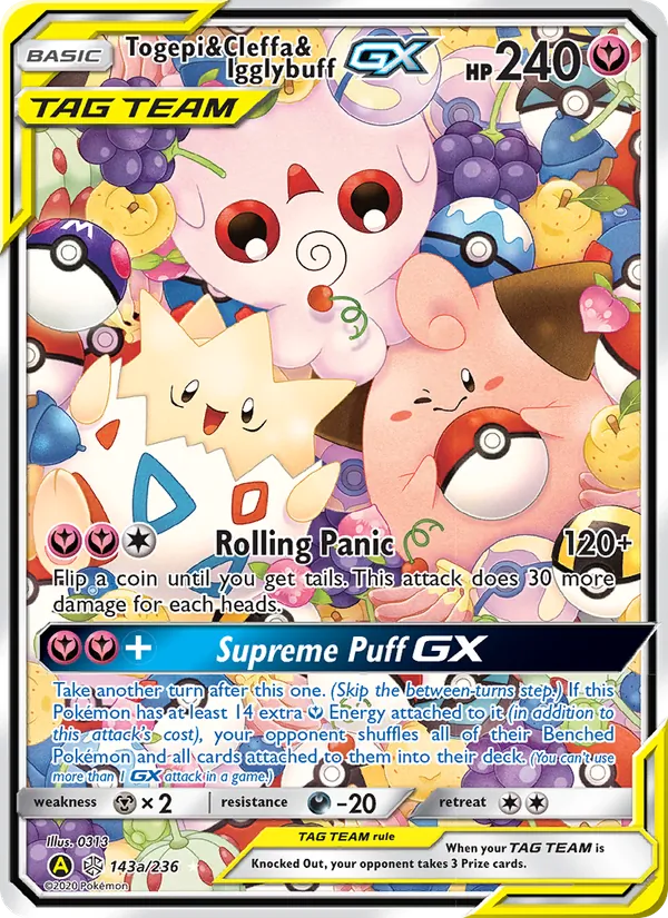 Togepi & Cleffa & Igglybuff GX #143/236