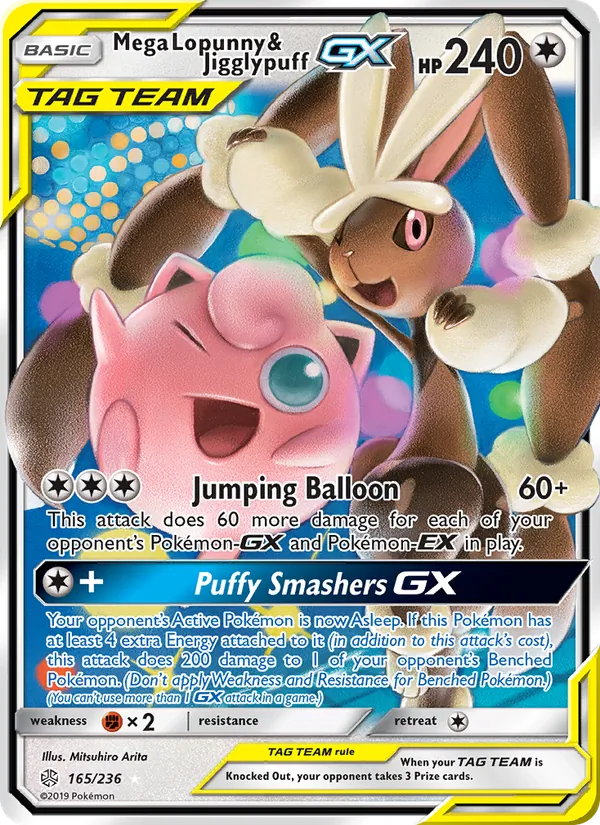 Mega Lopunny & Jigglypuff GX #165/236