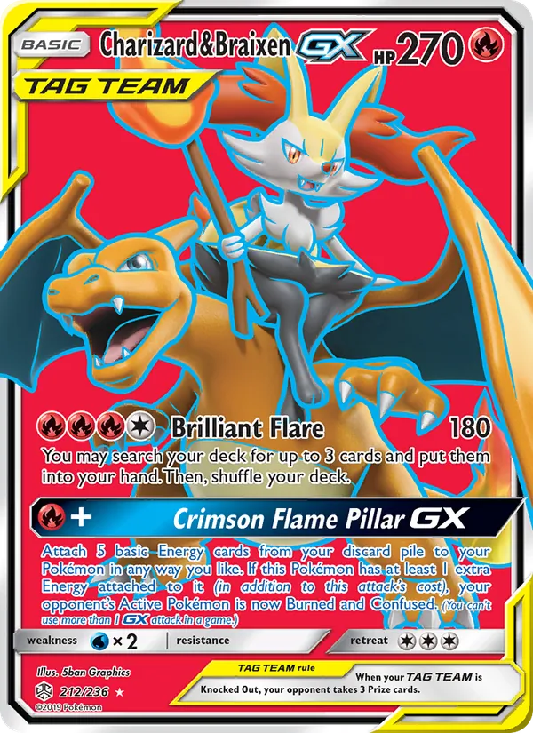 Charizard & Braixen GX #212/236