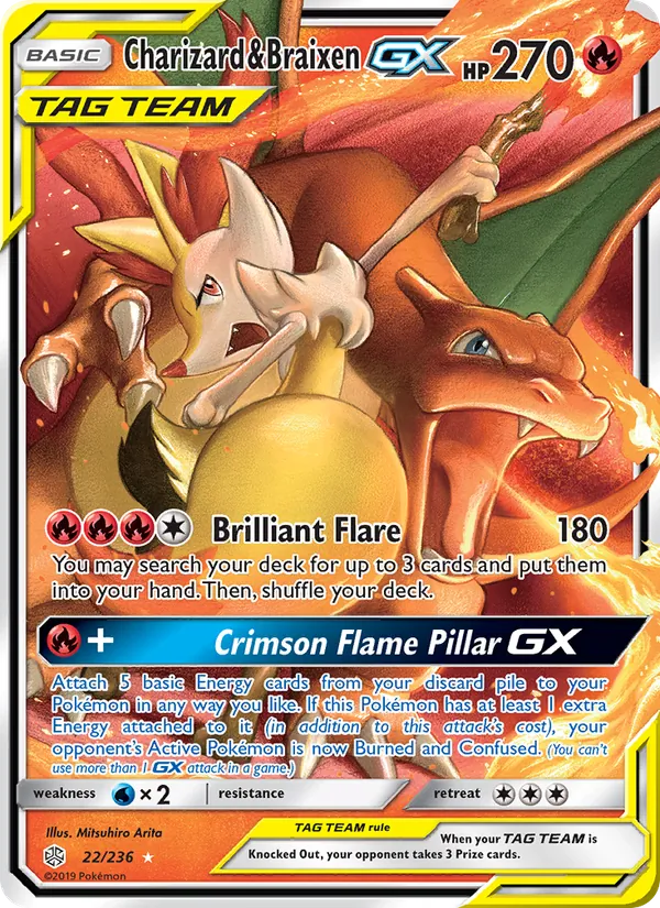 Charizard & Braixen GX #22/236