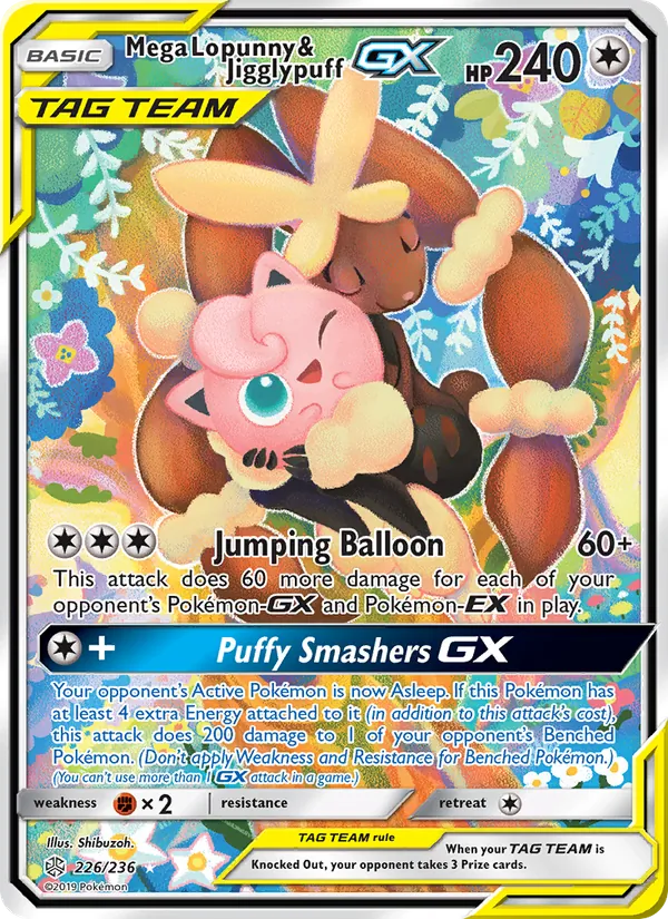 Mega Lopunny & Jigglypuff GX #226/236