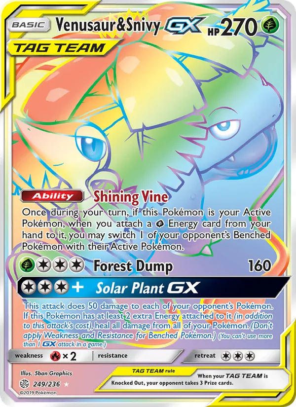 Venusaur & Snivy GX #249/236