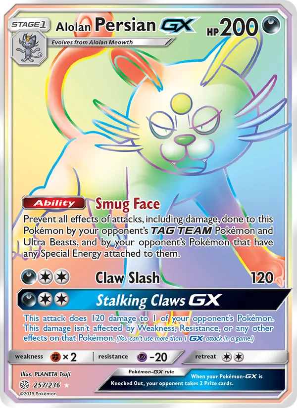 Alolan Persian GX #257/236
