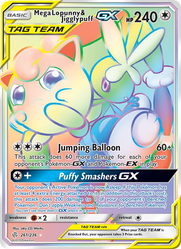 Mega Lopunny & Jigglypuff GX #261/236