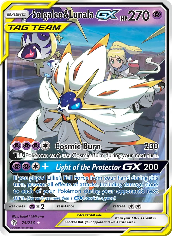 Solgaleo & Lunala GX #75/236