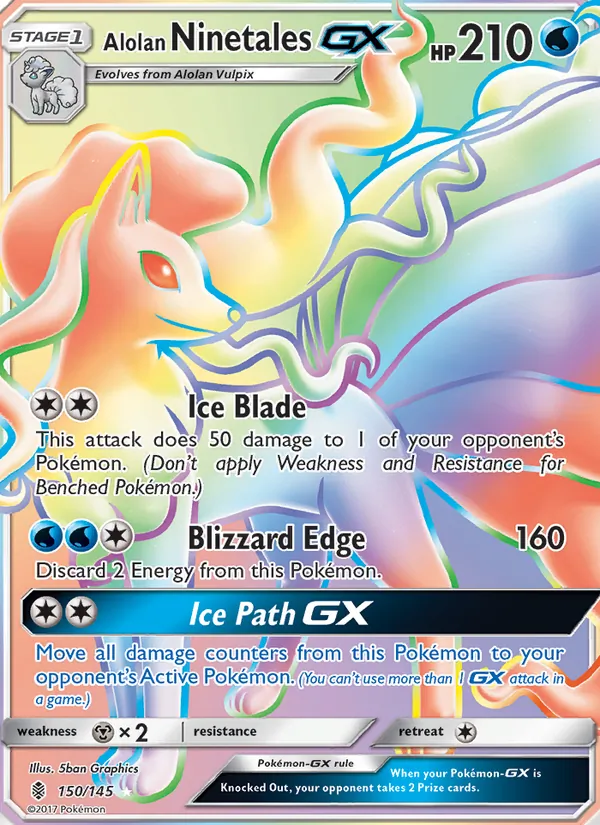 Alolan Ninetales GX #150/145