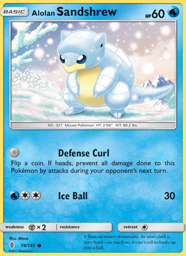 Alolan Sandshrew #19/145