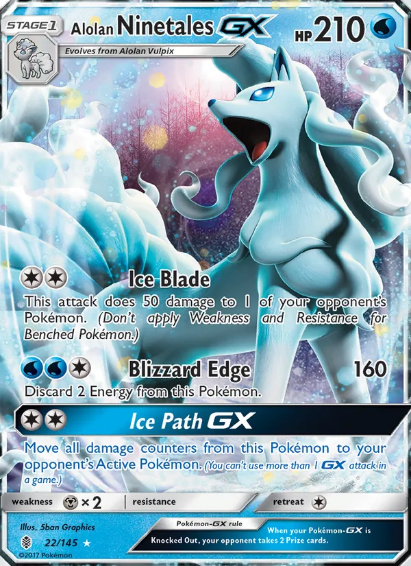 Alolan Ninetales GX #22/145