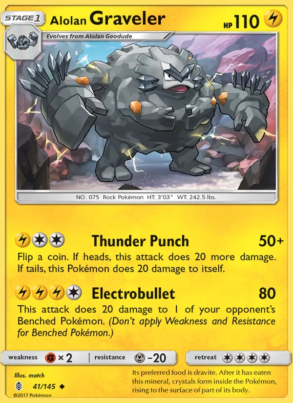 Alolan Graveler #41/145