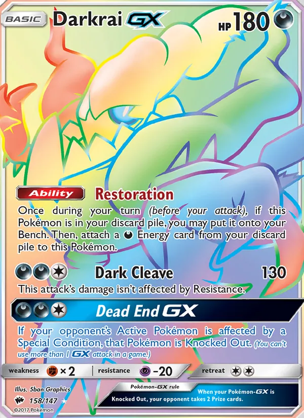 Darkrai GX #158/147