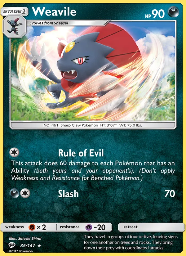Weavile #86/147