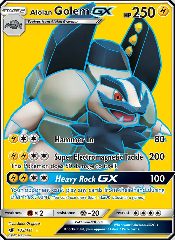 Alolan Golem GX #102/111
