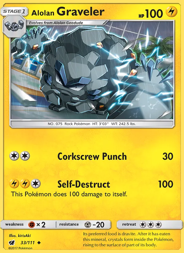 Alolan Graveler #33/111