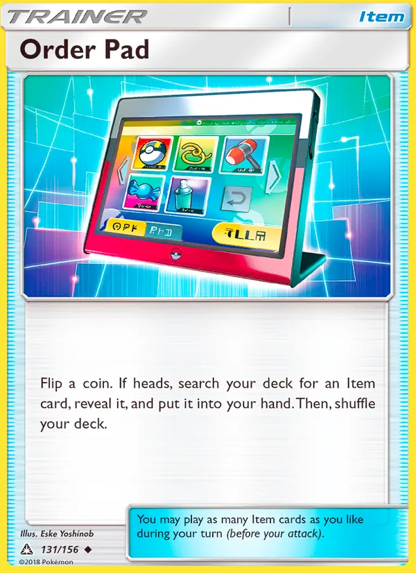 Order Pad #131/156