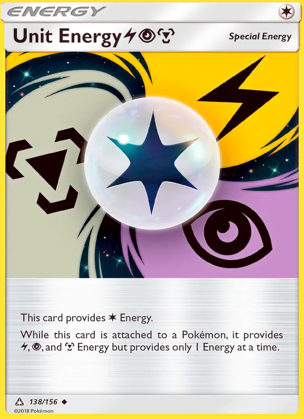 Unit Energy LightningPsychicMetal #138/156