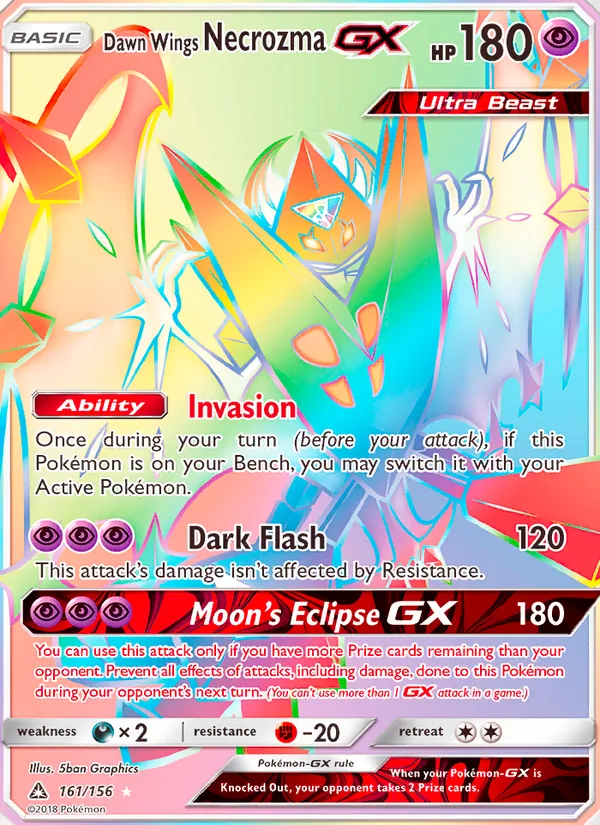 Dawn Wings Necrozma GX #161/156