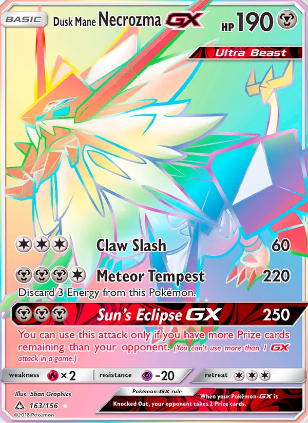 Dusk Mane Necrozma GX #163/156