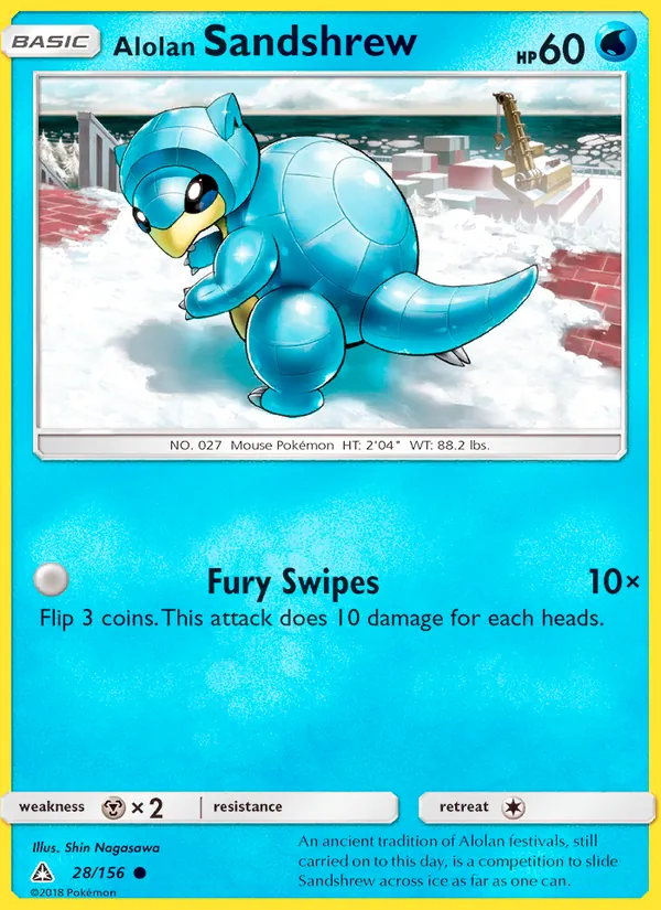 Alolan Sandshrew #28/156
