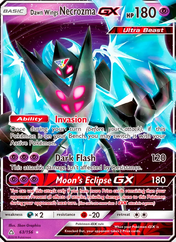 Dawn Wings Necrozma GX #63/156