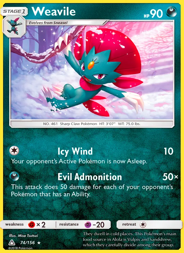 Weavile #74/156